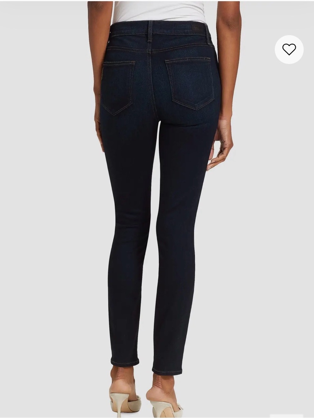PAIGE Hoxton Ankle Skinny Jeans - Dark Blue